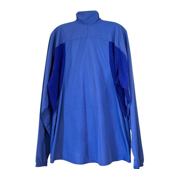 Patagonia Men's Half Zip Windbreaker Blue Long Sleeve Pockets Size XL - Picture 2 of 7